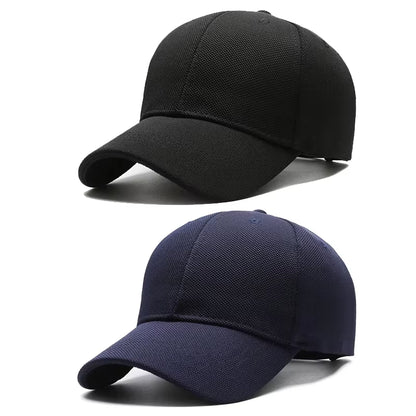 Pineapple Cloth Light Plate Simple Hat Men'S Casual Baseball Cap Fashion Visor Hat Minimalist Female Cap, Big Head Circumference
